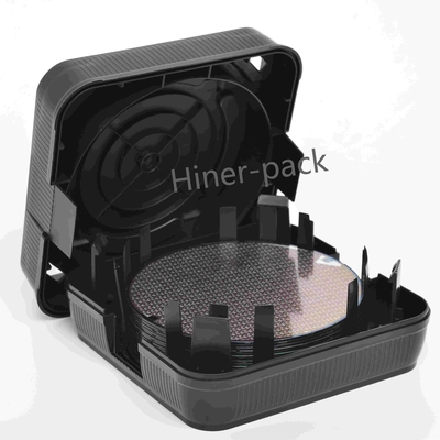 Un buon prezzo. Box di spedizione Wafer da 8 pollici Black Wafer Stack Box Antistatici Orizzontale per chip semiconduttore in linea