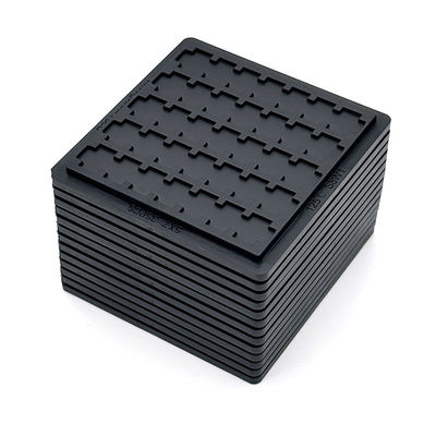 comprare Dimensioni della cavità di 6,71*3,90*0,66 Black Bare Die Tray per le prestazioni online manufacture