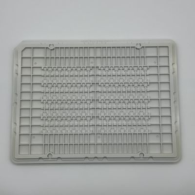 Un buon prezzo. Vassoio personalizzato flessibile - Formato tascabile 25.7*6.4*0.41mm - Vassoio per chip in ABS bianco - Vassoio per il caricamento di chip semiconduttori in linea