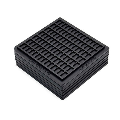 Un buon prezzo. Vassoi per patatine impilabili da 2x2 pollici a forma di waffle con coperchio sicuro e sistemi di clip in linea